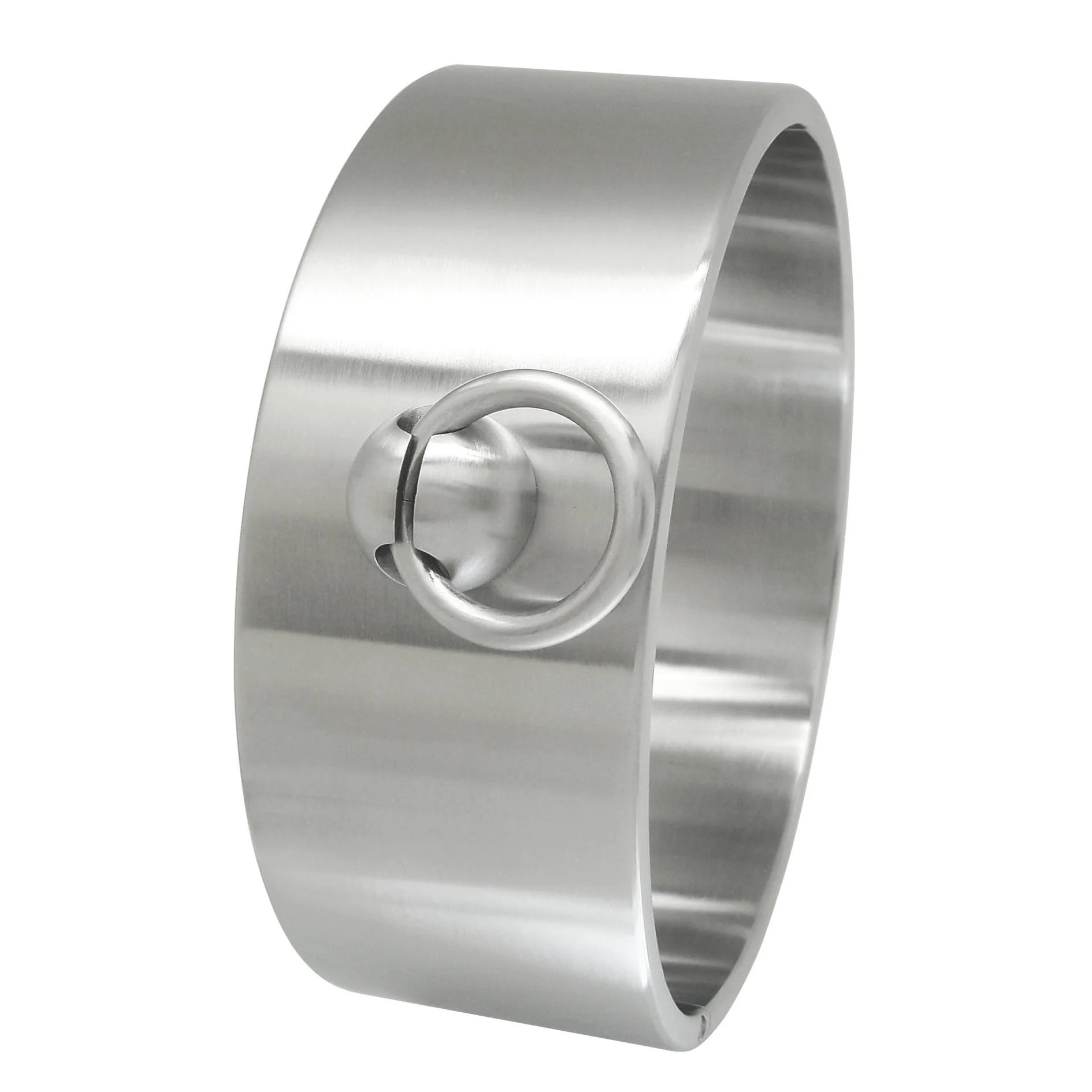 Heavy Duty Stainless Steel Look Screw Collar Choker Necklace for Men's Fashion with  O-Ring High Quality Accessory