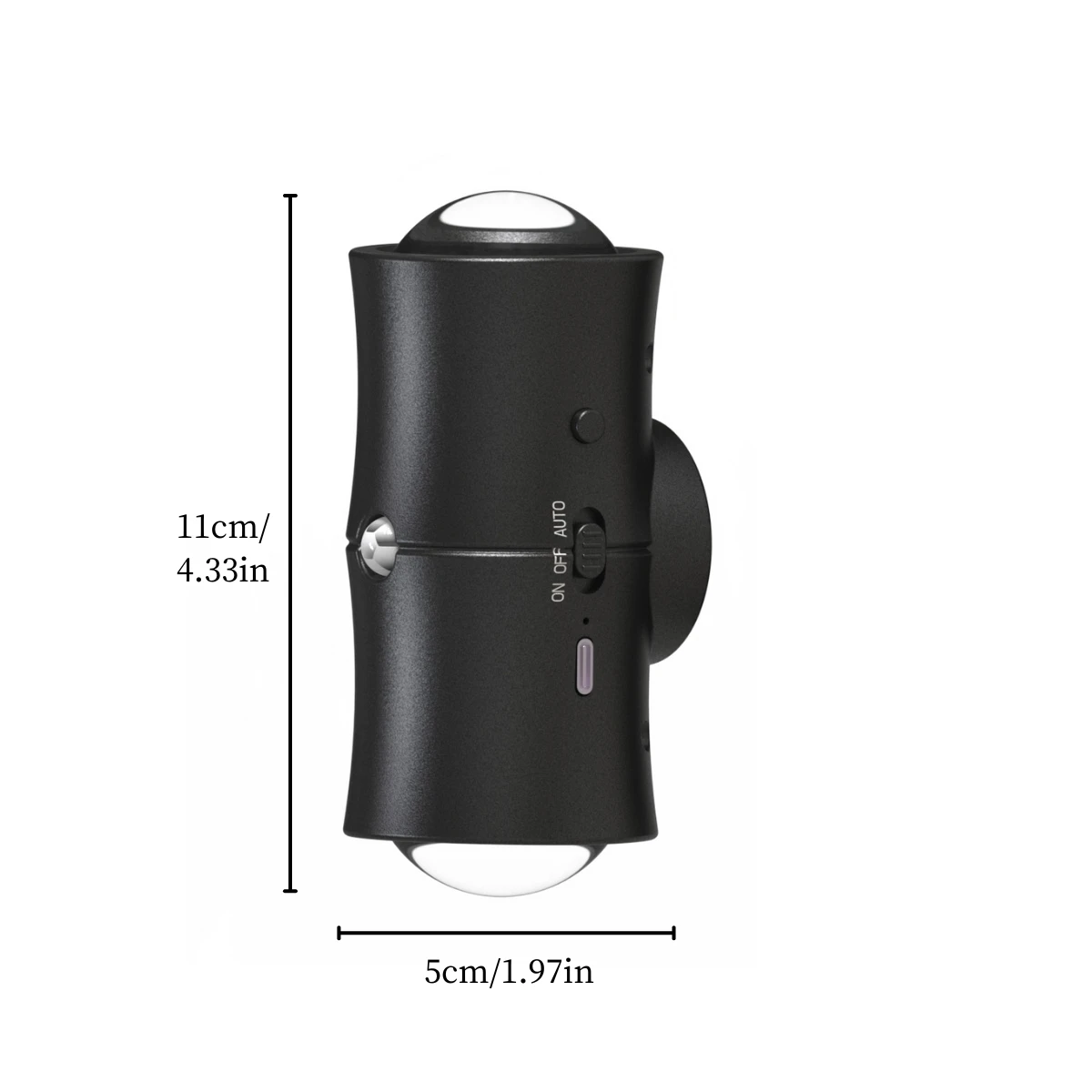 2pcs RGB Dual‑Head Wall Lamp, Built‑in Sensor, USB Charging, Magnetic Mount and Handheld Use, Lighting for Stairs and Hallways