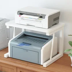 Multi Functional Office Desktop Printer Double Layer Storage Rack Large Countertop Home Kitchen Microwave Storage Rack