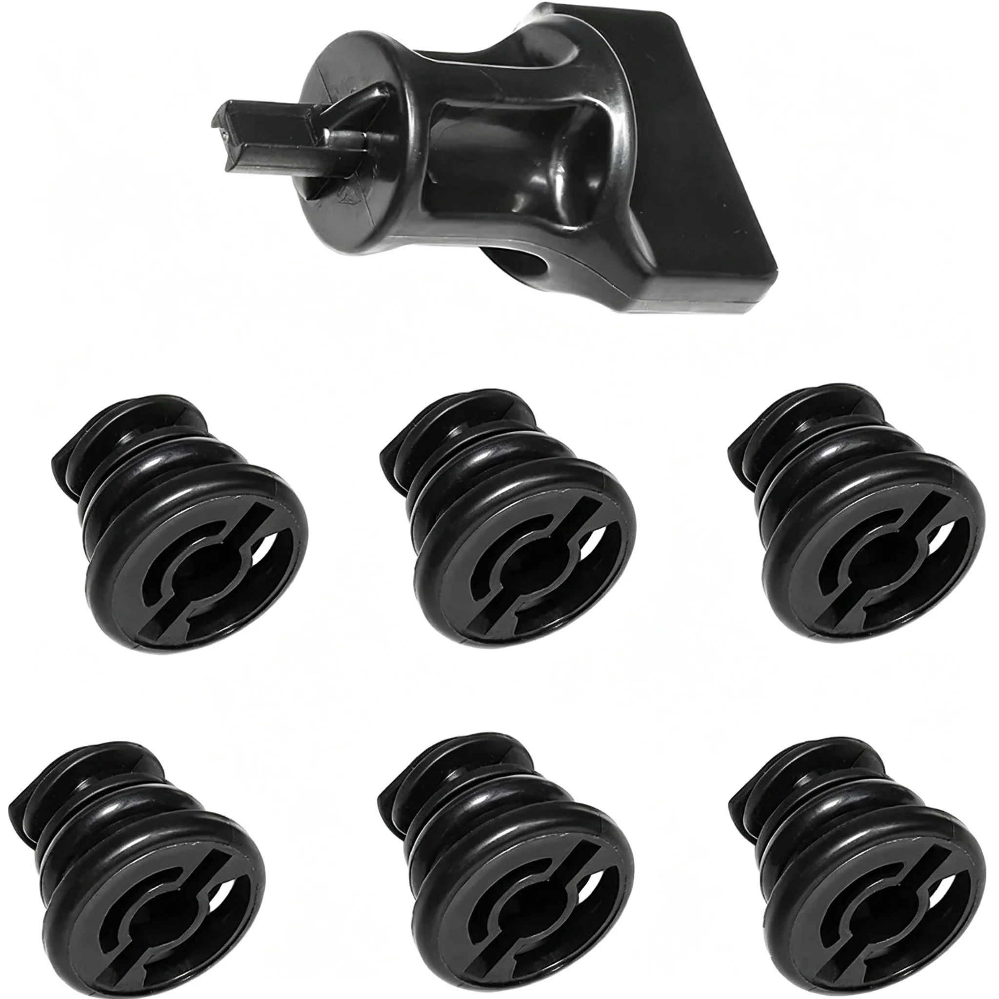 6 PCS Oil Pan Drain Plug Screw 06L103801 With 1 PCS Removal Install Tool Assembly T10549 For VW 1.8L 2.0L Petrol for Audi Golf