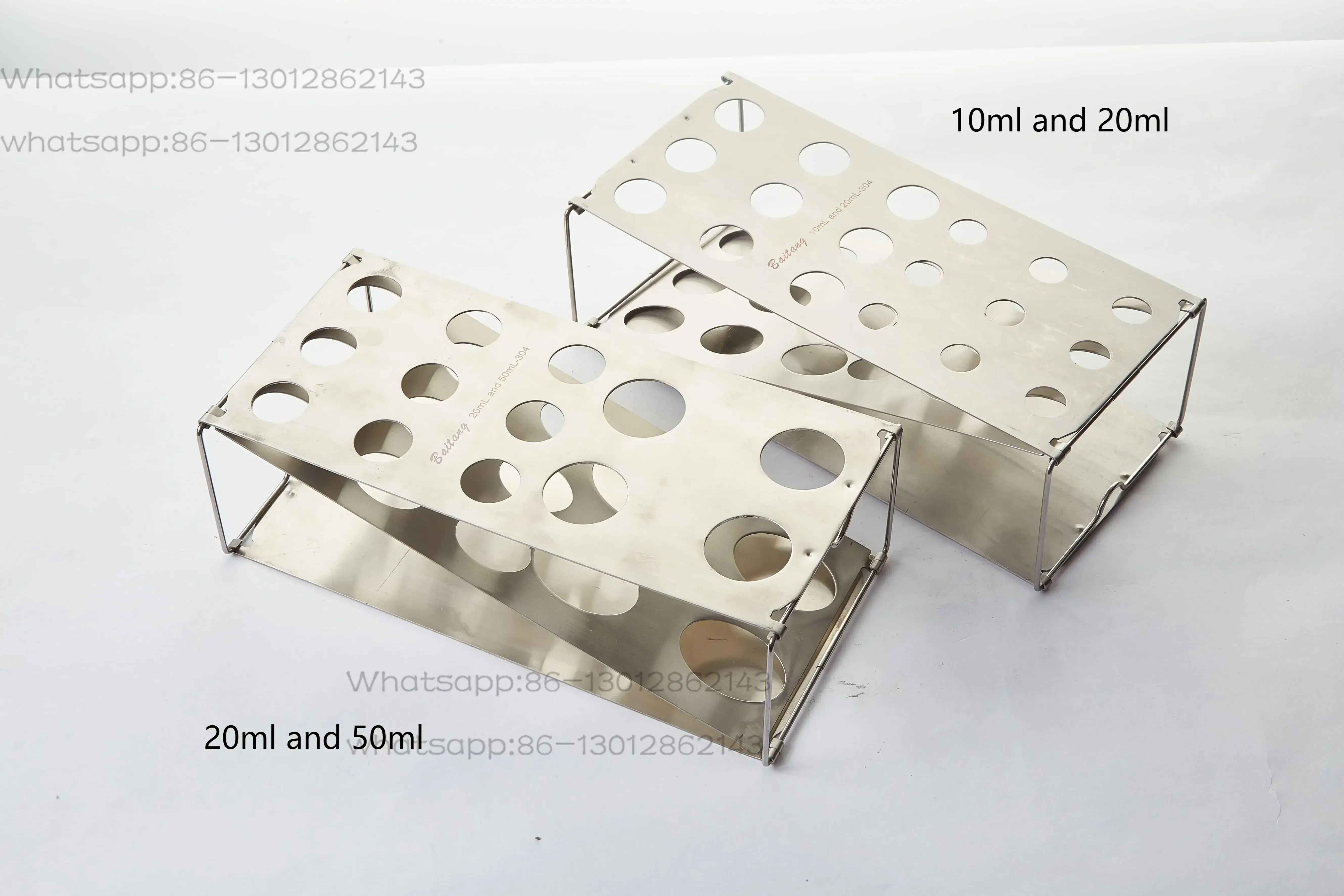 Stainless steel promotional medical decanter brackets, sleeve accessories, foldable brackets