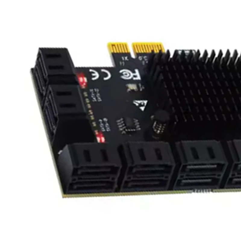 PCIE Adapter Card Controller 12 Ports 3 PCI Express X1 Expansion Card Add on Cards Riser Card PCIE Card-A09I