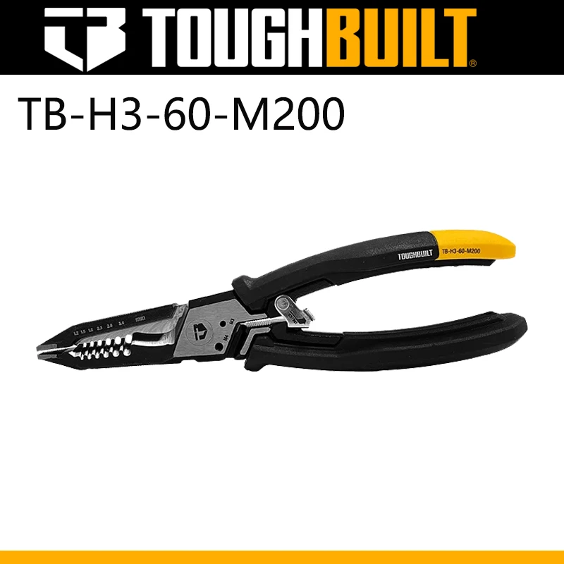 TOUGHBUILT TB-H3-60-M200 6 In I Multifunctional Clamp Electrician Installation Stripper Durable Hand Tool