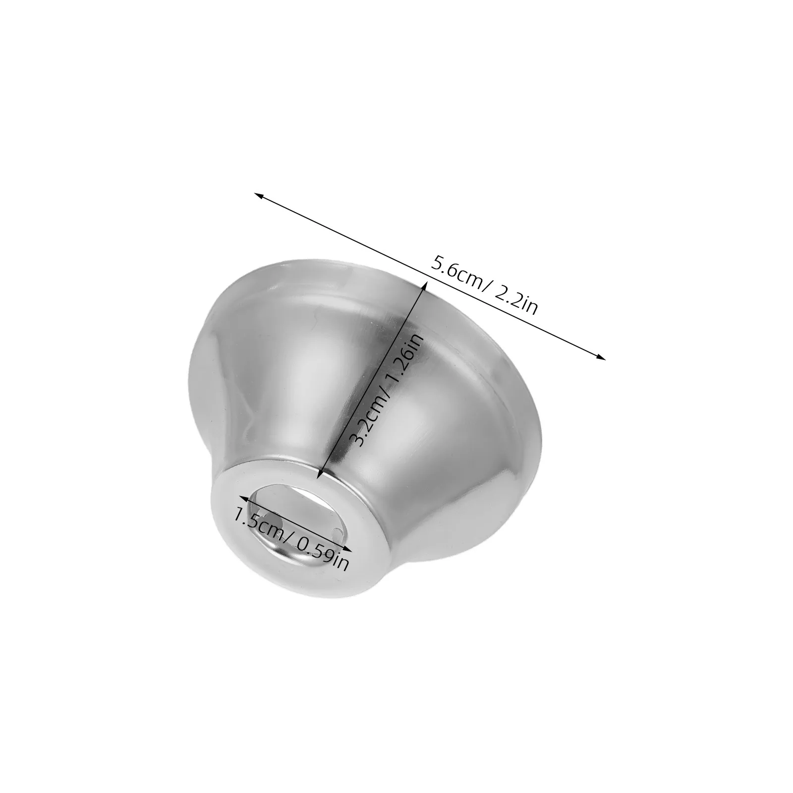 6PCS Stainless Steel Angle Valve Trim Cover for Bathroom Shower Pipe – Leakproof Tapered Escutcheon Plate