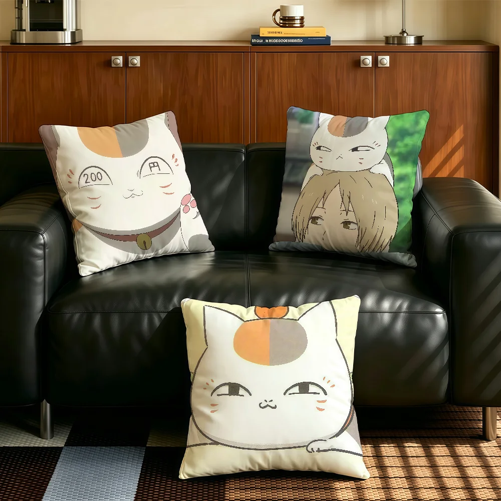 Anime N-Nyanko-Sensei cushion cover Comfortable Decorative For Bedroom Living room Dormitory Picnic and Holiday Decoration