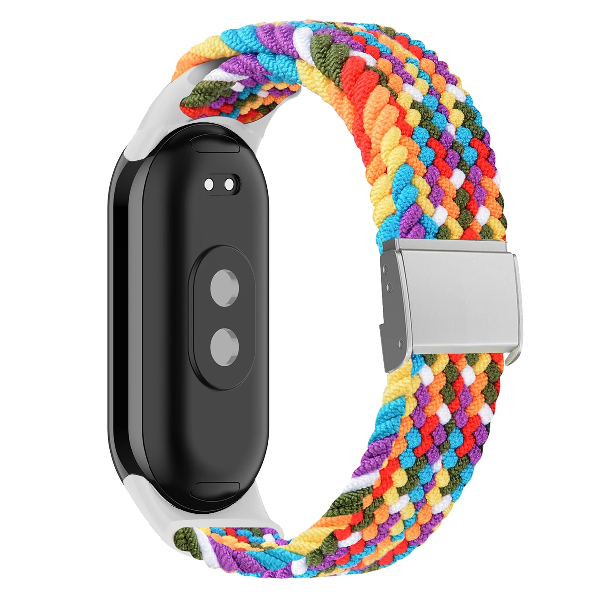 Cinturino elastico in Nylon per cinturino intrecciato regolabile Xiaomi Mi Band 8 con chiusura in acciaio inossidabile per bracciale Mi Band 8