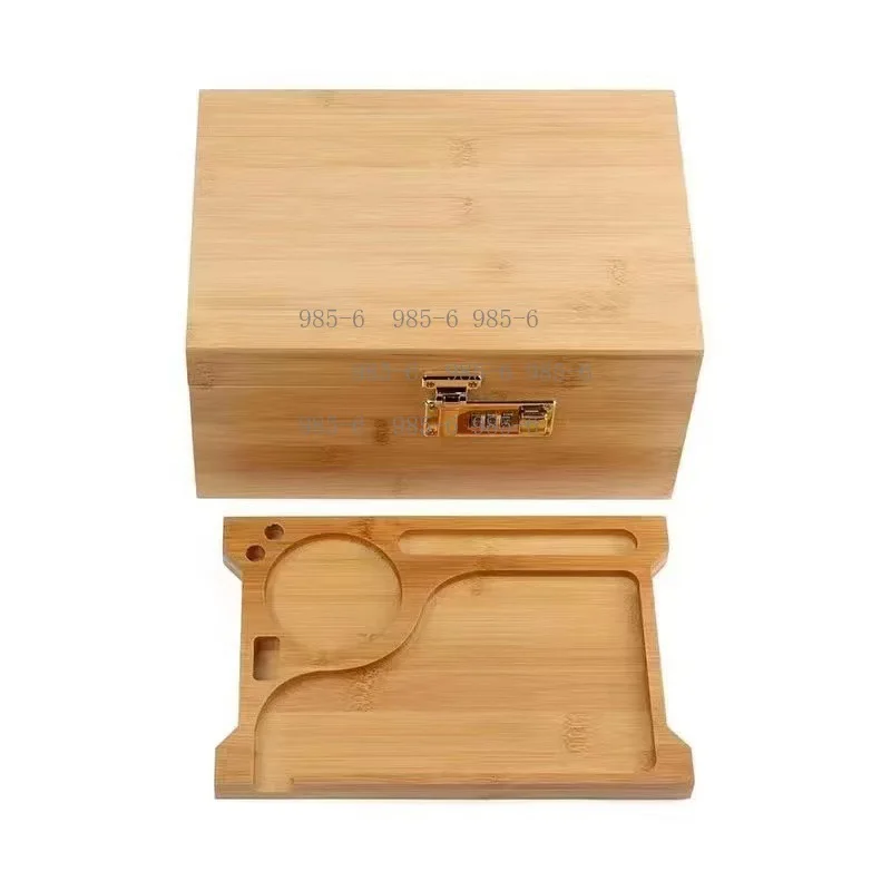 Bamboo-Wood Tobacco Storage Box Multifunctional Wooden Case for Home Decoration & Gift