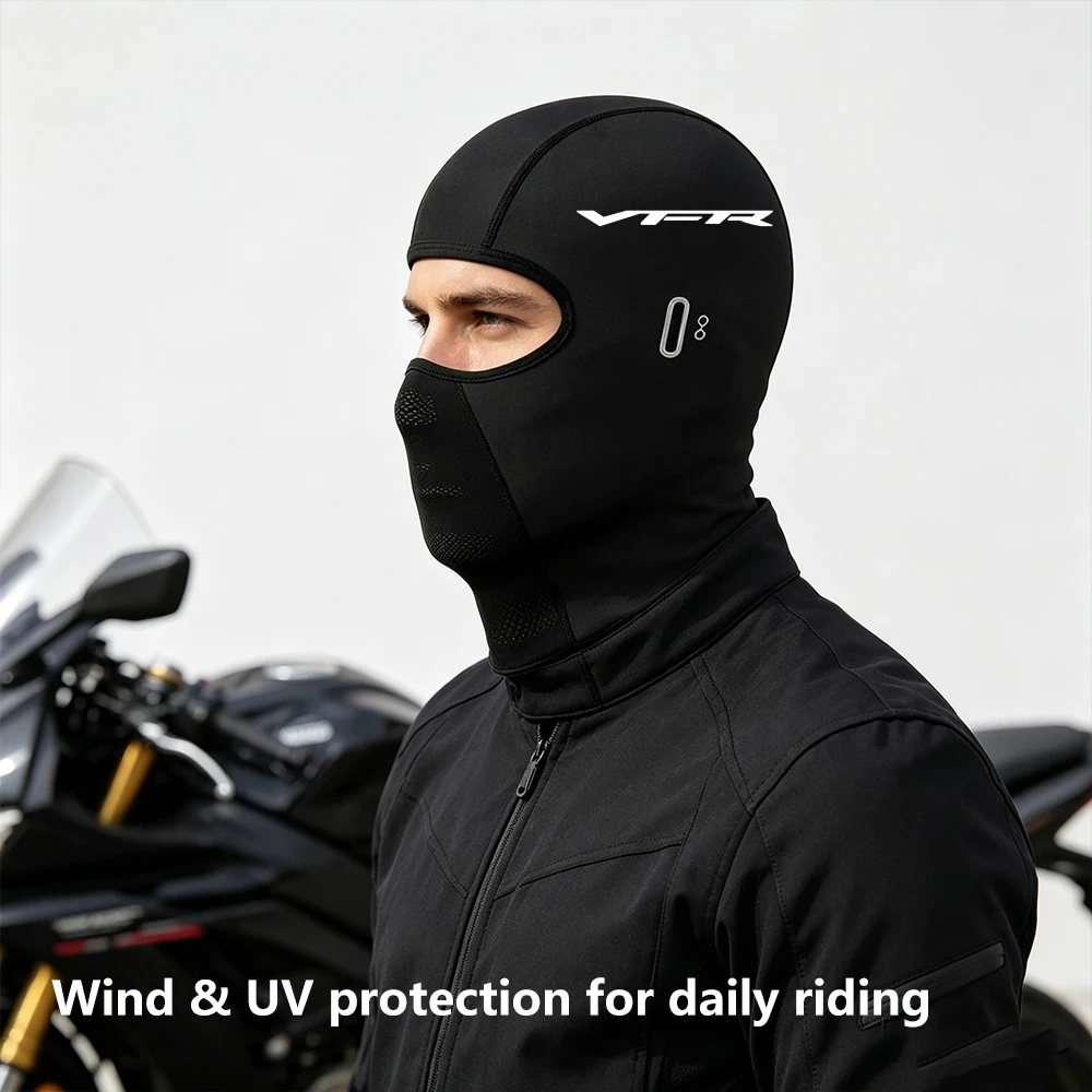 For Honda VFR800F / VFR1200F / VFR750F (1986-2017) – Summer Cooling Motorcycle Balaclava, Breathable Full Face Mask with UV