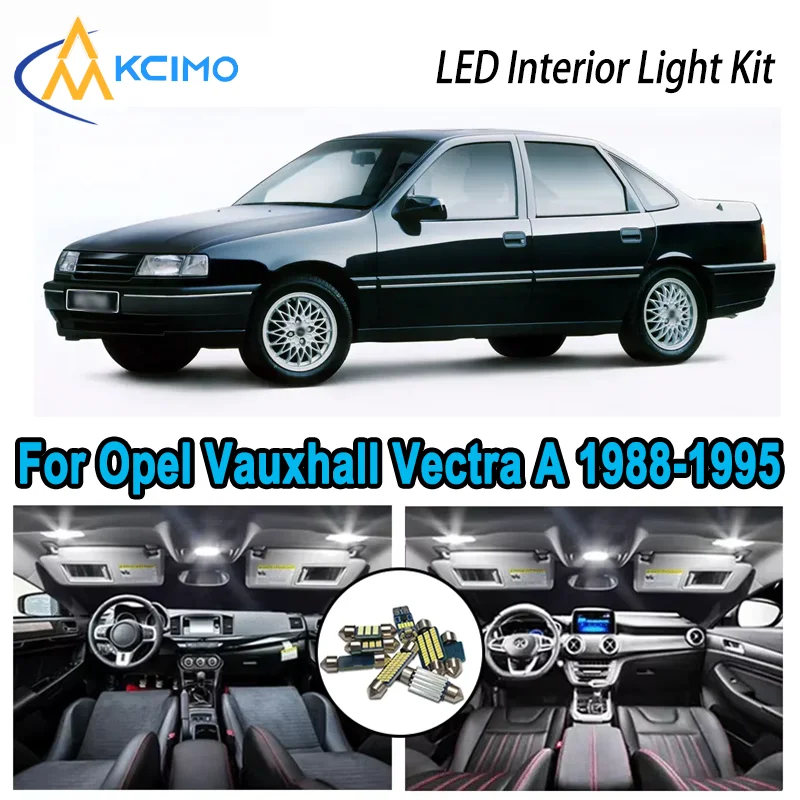 

High-Quality LED Interior Kit for Opel Vauxhall Vectra A 1988-1995 1989 1990 Premium Error-Free Dome Map Trunk Automotive Lamps