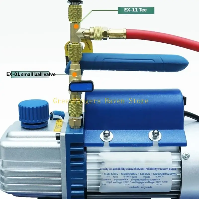 F68D Robusts Brass Port Adapter Valves Vacuum Structure Fittings Suitable for Vacuum Tool Ensures Tight Secure Sealing