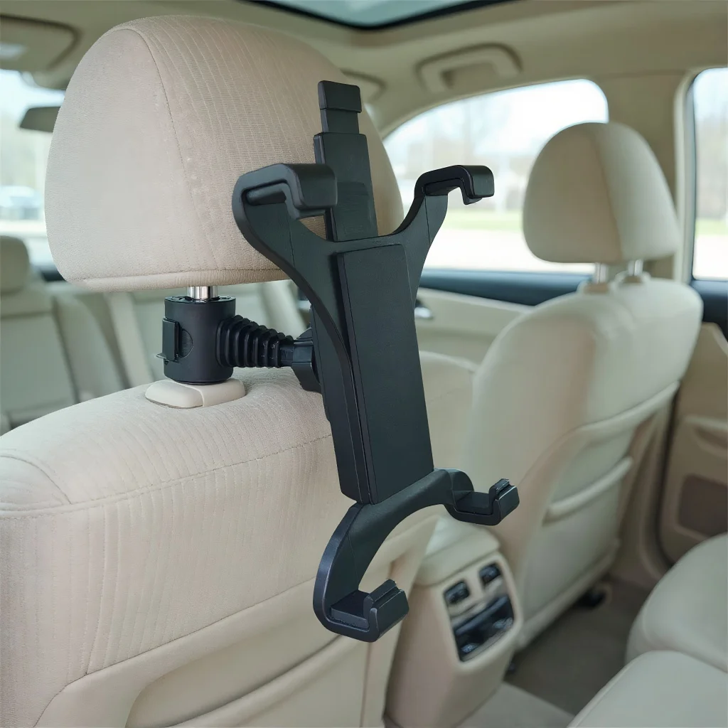 

Универсальный держатель для подголовника заднего сиденья автомобиля, регулируемый, совместимый с iPad, планшетами, телефонами Samsung 7-11 дюймов