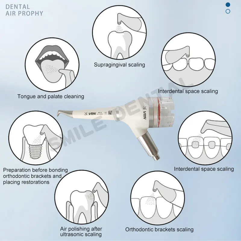 2/4 Holes DP-10 Dental Air Prophy Flow Teeth Polishing Whitening Air Polisher Dentistry Tools