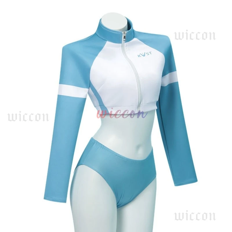 Игра Синий Архив Sorai Saki Косплей Костюм Купальники Униформа Костюм Парик Купальник Хэллоуин Карнавальная Вечеринка