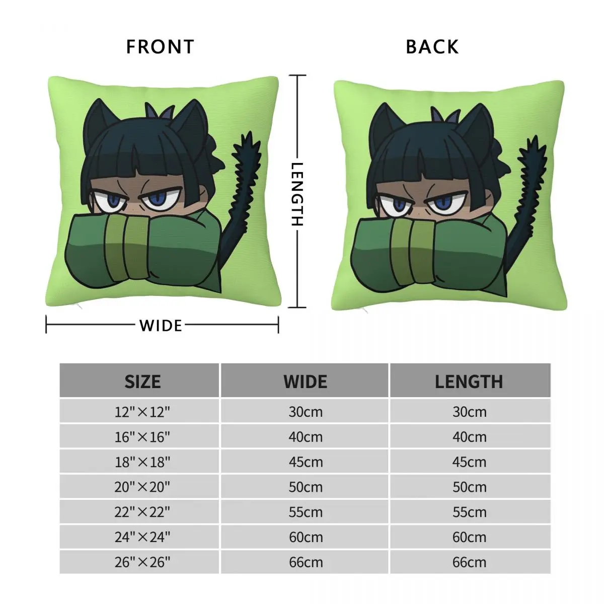 Maomao The Apothecary Diaries Square Pillowcase Polyester Linen Velvet Pattern Decor Throw Pillow Sofa Seater Cushion Cover 18