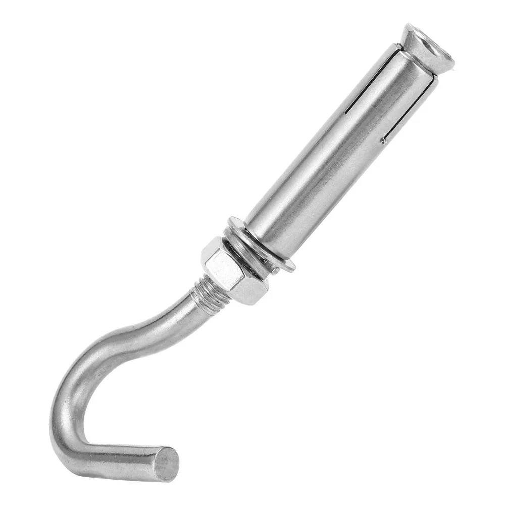10pcs Durable Open Cup Hook Expansion Hooks Heavy Duty Mounting Anchor Bolts Heavy Duty Bolts Expansion Bolts For Wall