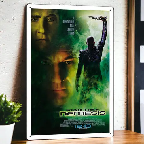 Star Trek: Nemesis (2002) Metal Movie Poster Tin Sign Plaque Film 8