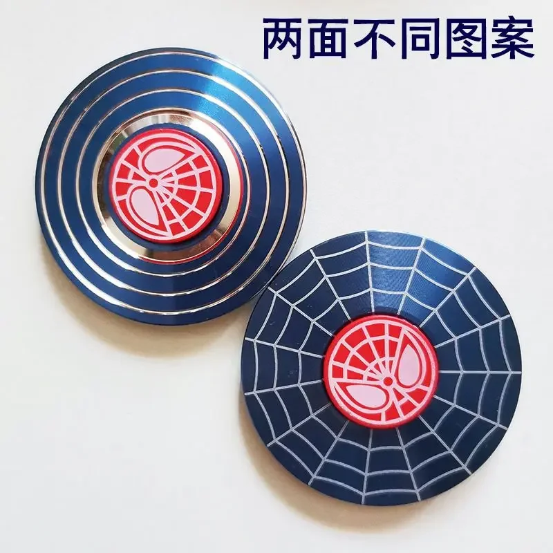 Marvel Spider-Man Captain America Metal Fidget Spinner Creative Personality Cool Decompression Fidget Spinner Children\'s Toy