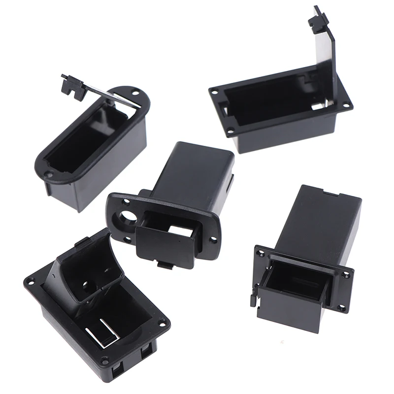 1 Stück aktive Bassgitarre Pickup 9 V Batterieboxen 9 Volt Batteriehalter/Gehäuse/Fachabdeckung Stecker und Kabelkontakte
