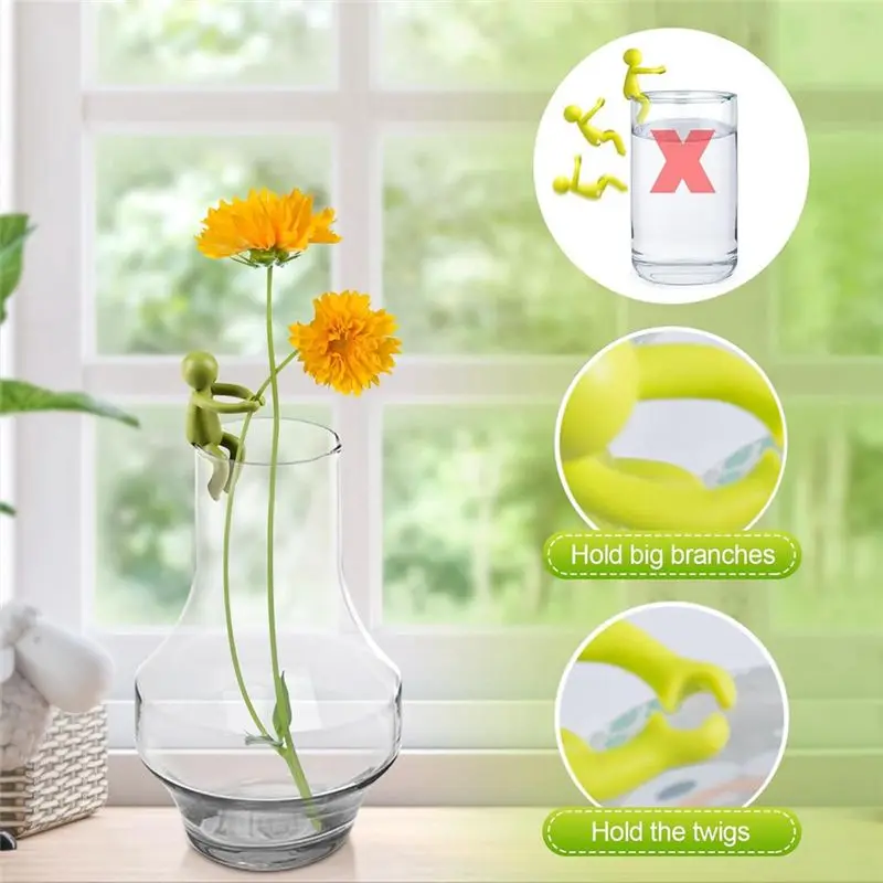 A67P-Hydroponic Plant Growth Upright Support Desk Decoration Monstera Gardening Fixed Shape Anti-Lodging Leaf Bracket