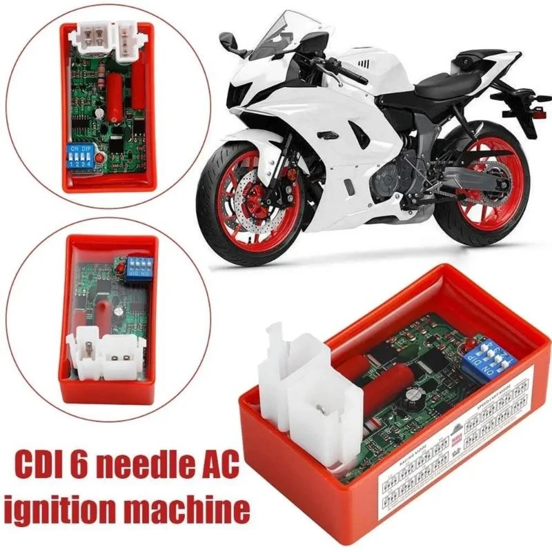  Double Outlet 6 Pin CDI Box For 4 Attack ATVs Dirt Bikes Mopeds 110CC 300CC