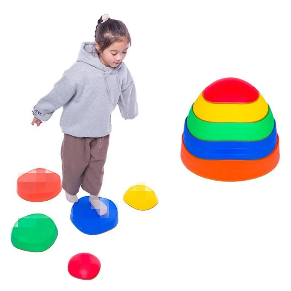 Ensemble de jouets d\'intérieur et d\'extérieur pour enfants, pas à pas d\'équilibre, charbon, course d\'obstacles, améliore la coordination et la