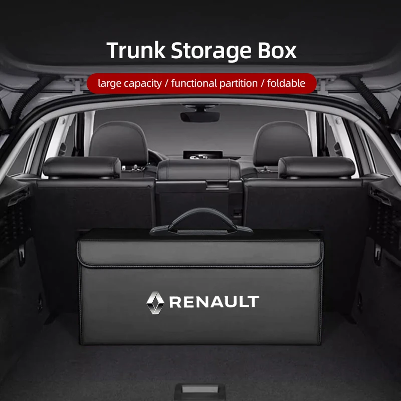 Auto-Kofferraum-Organizer-Tasche, Multi-Aufbewahrungsbox für Renault Clio, Koleos, Megane, Espace, QM6, Kadjar, Captur, Scenic, Duster, Twingo, ZOE, Schlüssel
