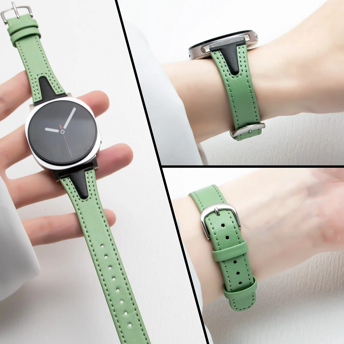 Pulseira de couro para samsung galaxy watch 8 clássico 46mm pulseira clássica para galaxy 8 44mm 40mm ultra 2025/47mm acessórios