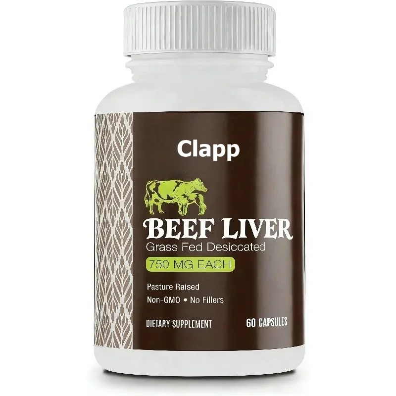 Grass fed Cow Liver Capsules - Farm Feeding with Natural Iron, Vitamin A Energy and Health Support