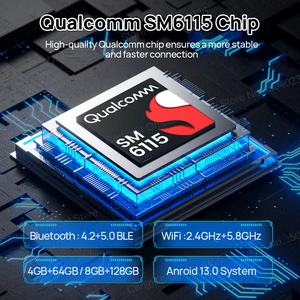 2024 جديد CarPlay صندوق الذكاء الاصطناعي LED Android 13 SM6115 8-Core CPU 5G WiFi BT GPS ل Netflix YouTube IPTV الأنظمة الذكية للسيارة اللاسلكية Android Auto CarPlay Smart TV Box أفضل 6 صناديق بث للسيارات مبيعا - رقم 6
