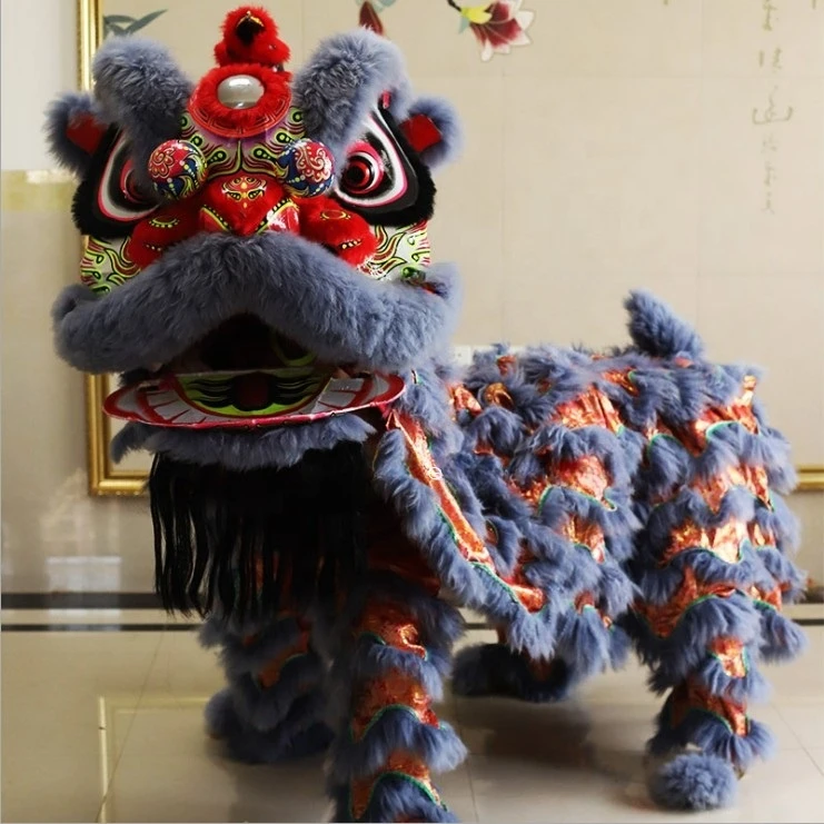 Traditional Chinese Lion Dance Costume Southern Style Performance for Kung Fu Martial Art Model