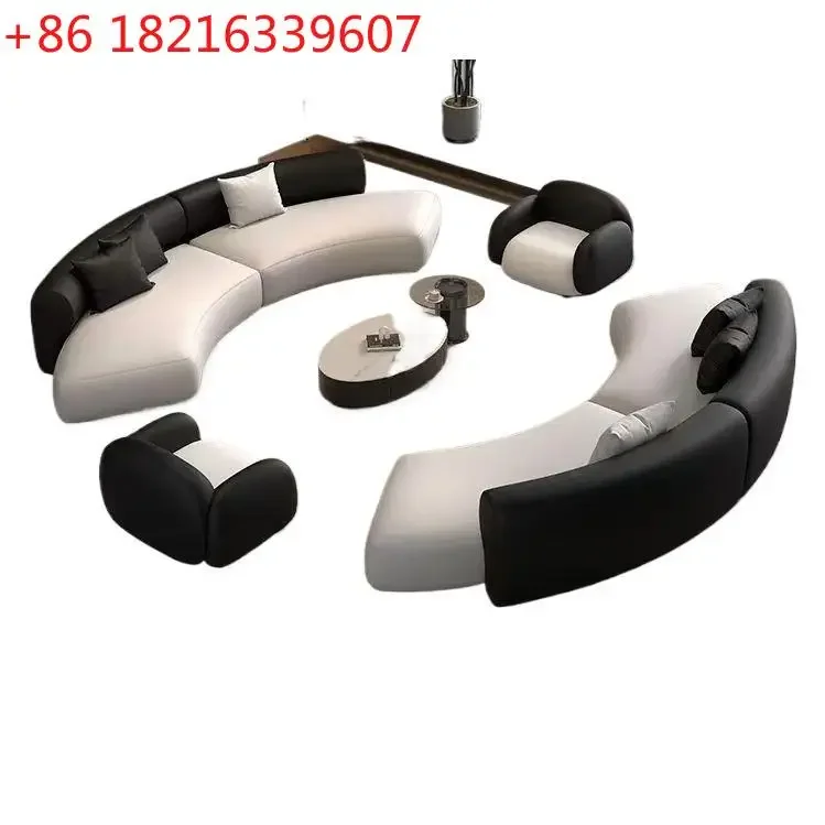 YAO Italian style simple hotel lobby sofa minimalist office straight semi-circular arc