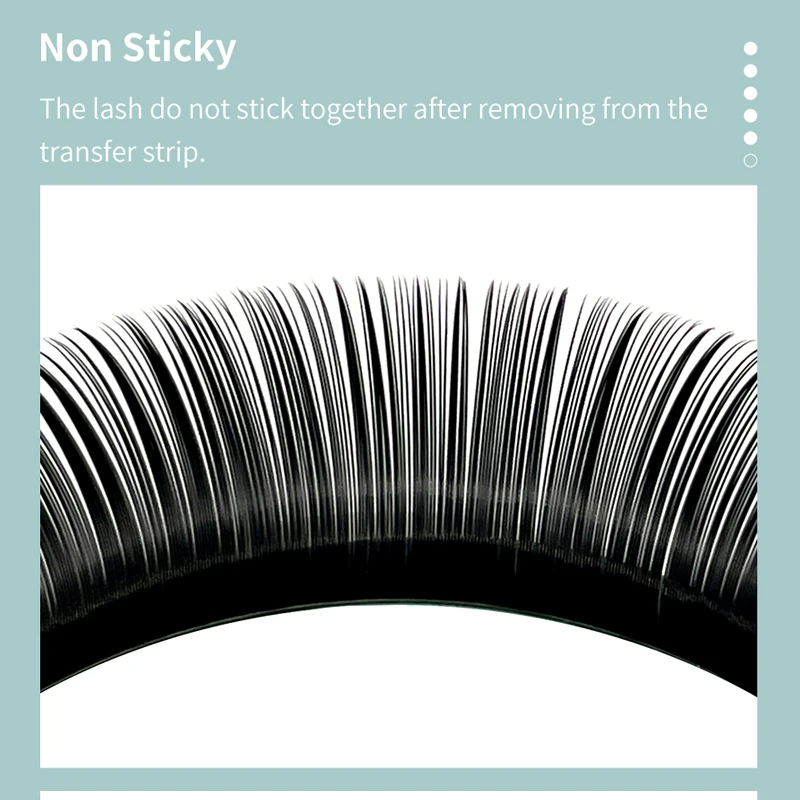DIYDAY L shape Eyelash Extensions LU LC LD M Curl Volume Lashes Matt Black PBT Mink Individual Fake Eyelashes for Make up