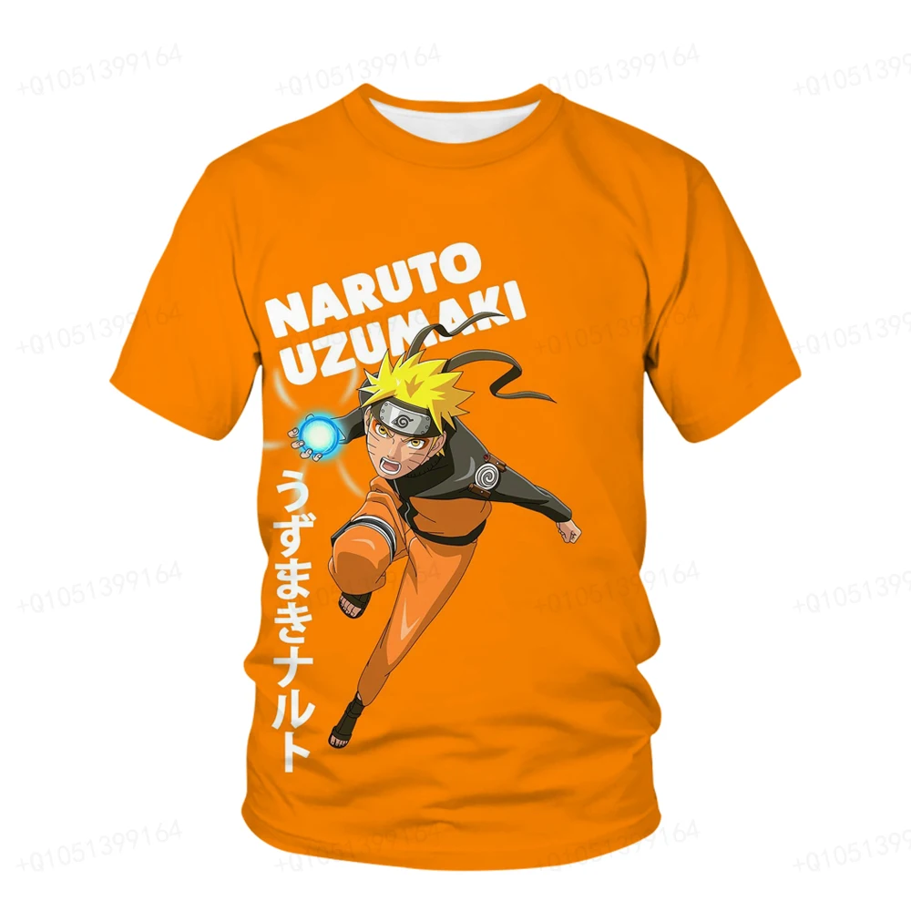 Shippuden Boys Girls T-Shirt Hyuga Neji Men's T-Shirt 3D Print Naruto Short Sleeve Oversized Men's T-Shirt Akatsuki Men Clothing