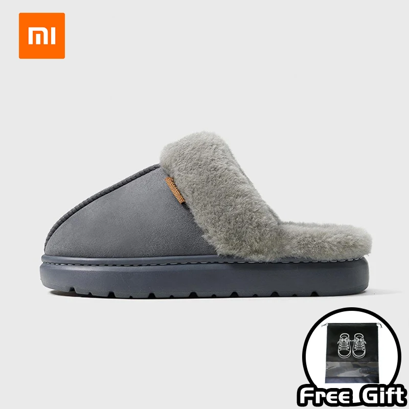 Xiaomi UTUNE Winter Warm Cotton Slippers Home Indoor Anti Slip Cotton Slippers with Thick Velvet Ultra Soft and Soft