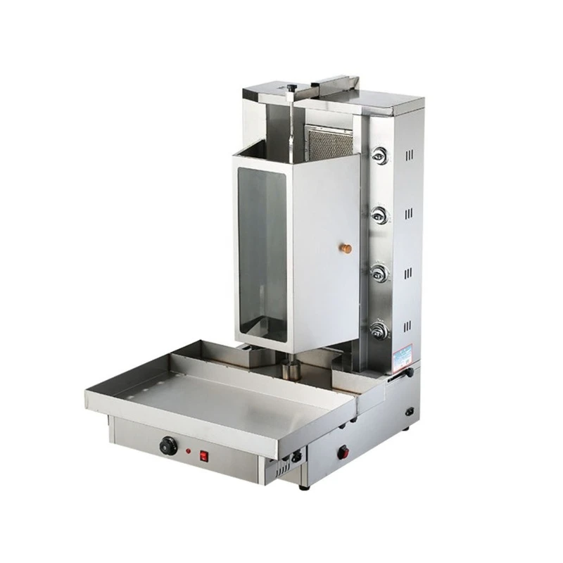 Commercial four-control gas barbecue machine automatic rotating barbecue oven