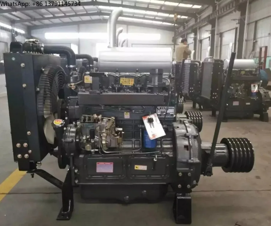 diesel engine 63kw 86Hp 2000rmp 4 cylinder water cooled engine diesel for water pump set , thresher fixed power