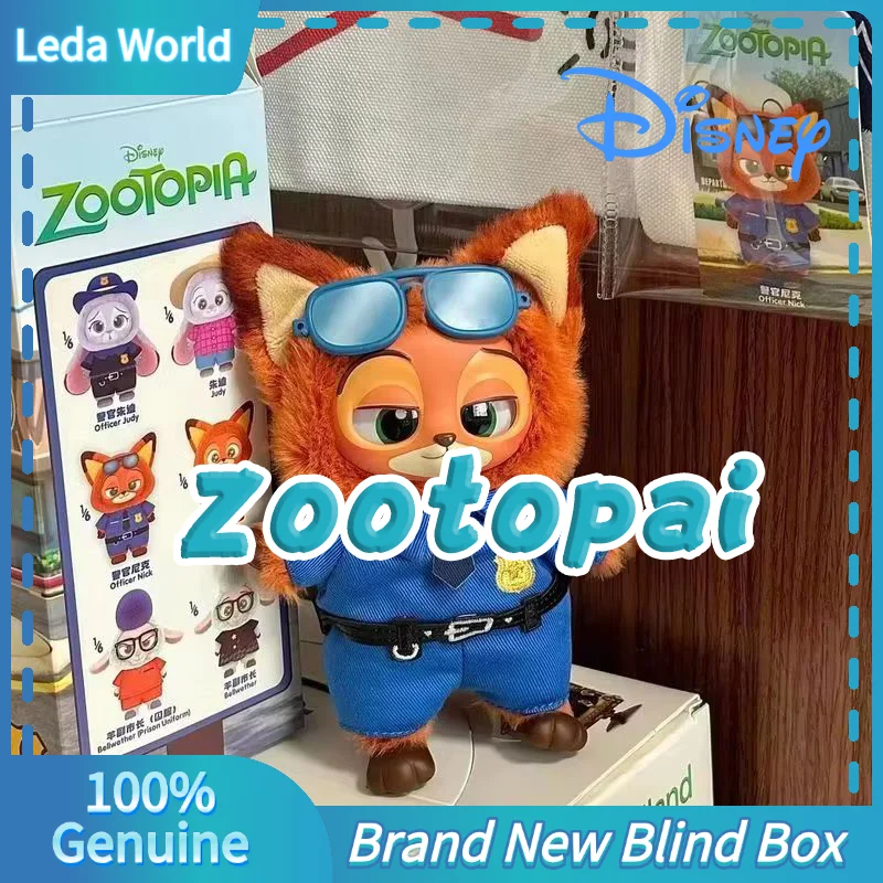 

New Miniso Zootopia Blind Box Cute Nick Judy Action Figure Vinyl Doll Mystery Box Anime Figures Cartoon Collection Model Toy
