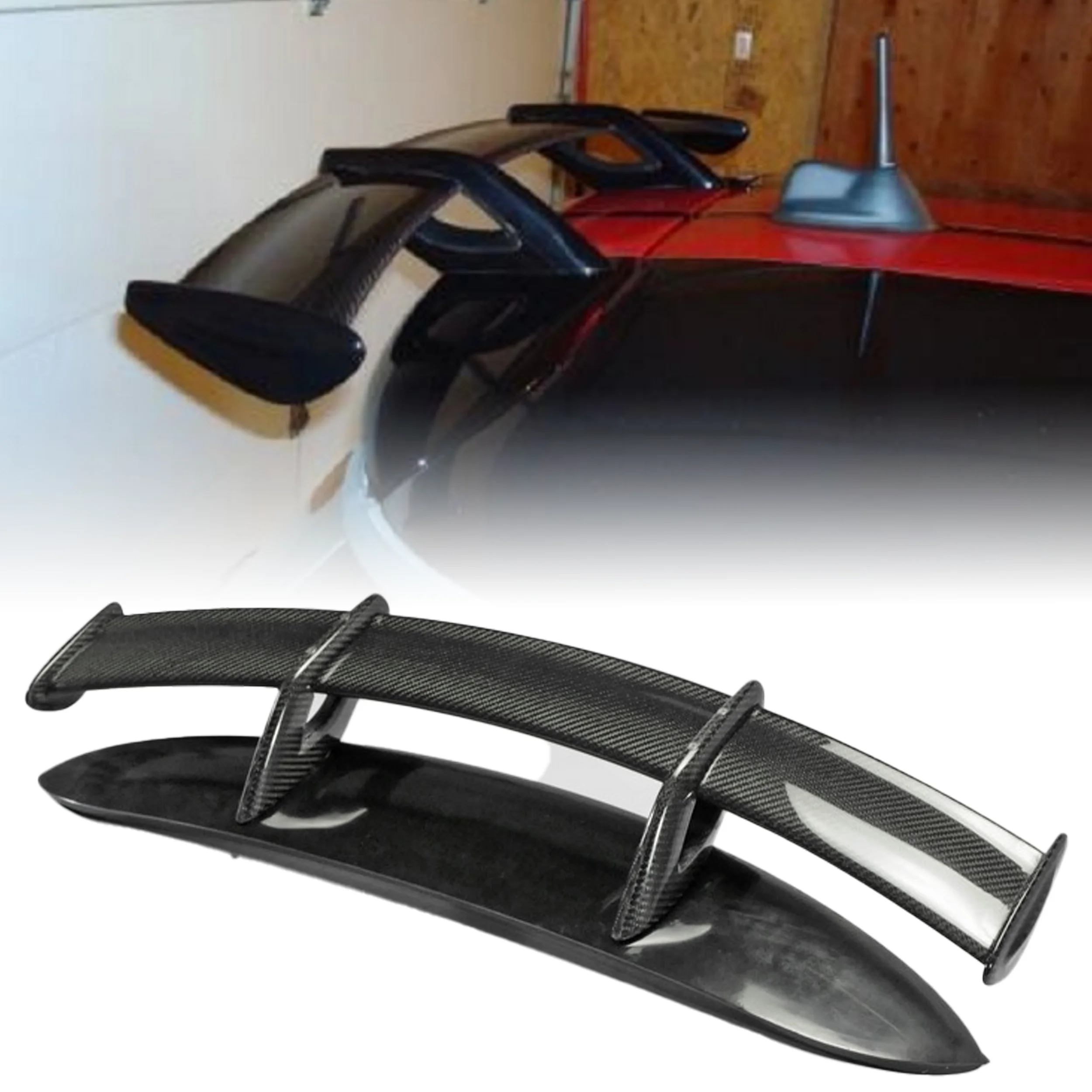 

Склад в США для Mini Cooper R56 Type B, спойлер на крышу из углеродного волокна с основанием из стекловолокна