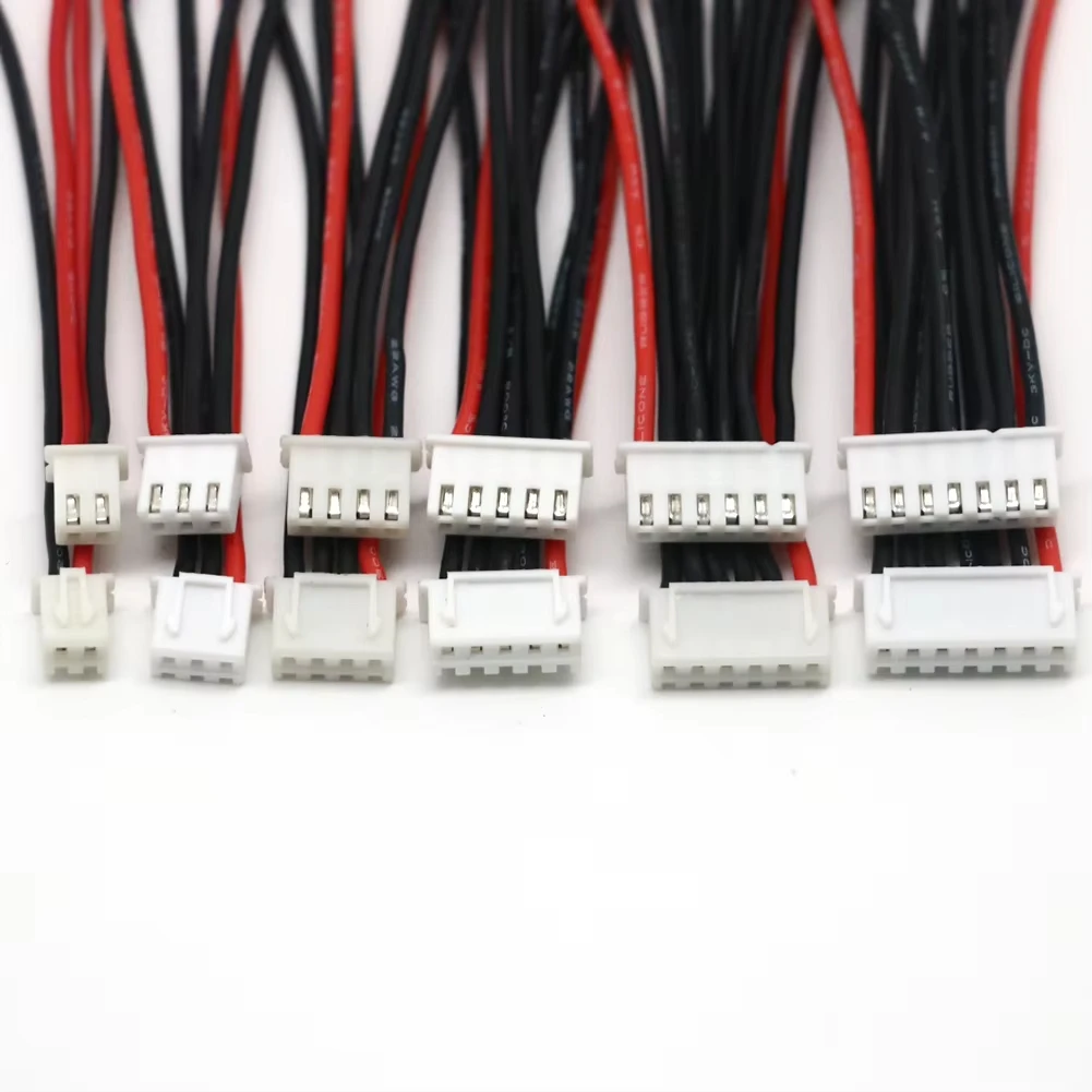 5pcs/lot 1S 2S 3S 4S 5S 6S Lipo Battery Balance Charger Cable Super Soft 100mm Plug Wire  IMAX B6 Connector Plug Wire Wholesale