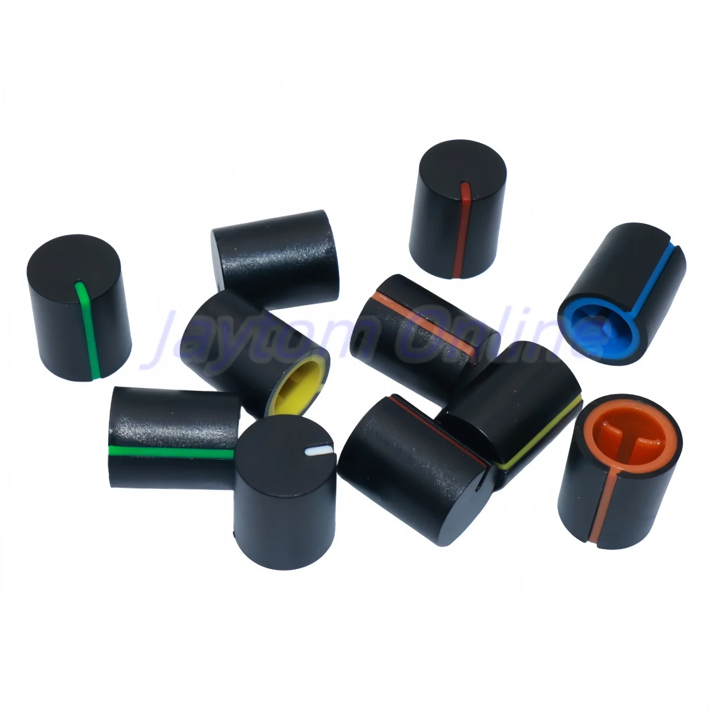 10pcs Plastic Knob Cap diameter 11x13.5mm Potentiometer Encoder Knob Amplifier volume  Cap D Half Axis Inner Hole 6MM 180 Degree