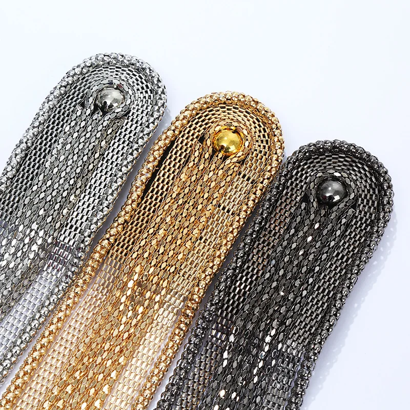 แฟชั่นพู่โซ่ไหล่ BOARD Badge Handmade โลหะ Epaulette DIY เสื้อผ้าสร้างสรรค์เครื่องประดับตกแต่งอุปกรณ์เสริม 1 PC