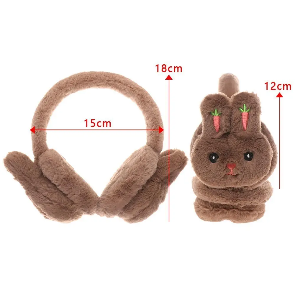 Cartoon Rabbit Winter Warm Earmuffs Plush Thick Soft  Ear Cover Ear Protection Warmth Ear Muffs For Aldult Kids