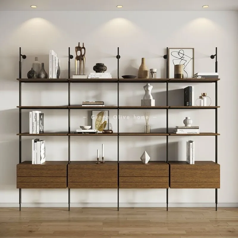 Minimalist Pillar Bookshelf, Modern Floor Display Stand & Storage Rack for Rooms