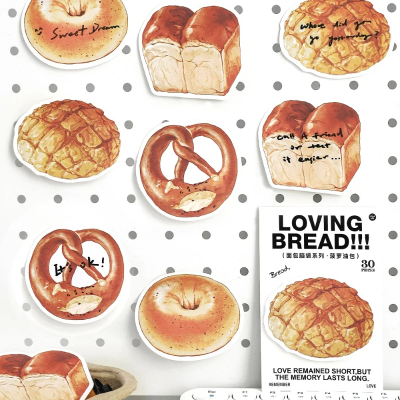 

Gift Office School Supplies Special Shaped Notes Bread Head Series Cute Toast Student Memo Pad Message Kawai Stationery Lovely