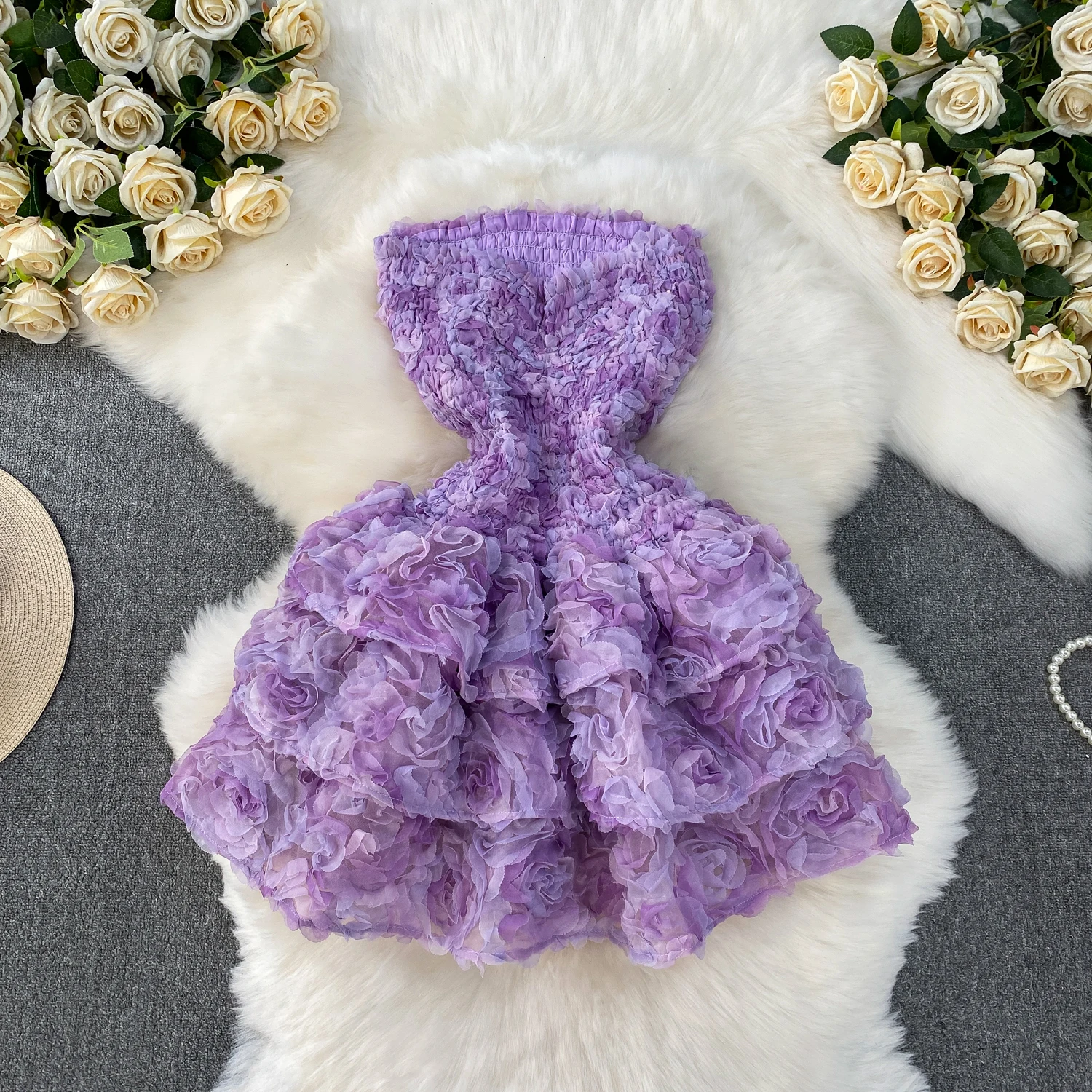 Chic vintage senza maniche floreale Elegante fata moda coreana Boho Sundress Beach abbigliamento donna mini abito