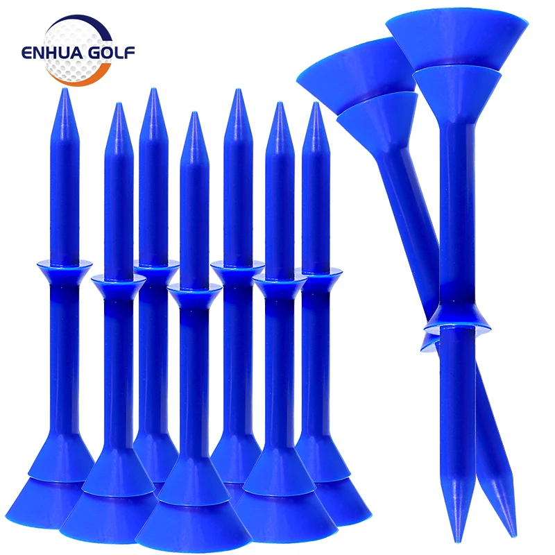 50 Stuks Plastic Golf Tees Plus 3-1/4 Herbruikbare Tees Upgrade Onbreekbaar Grote Cup Tee Up Verminderen Wrijving Golf tee Stand Golf Leveringen