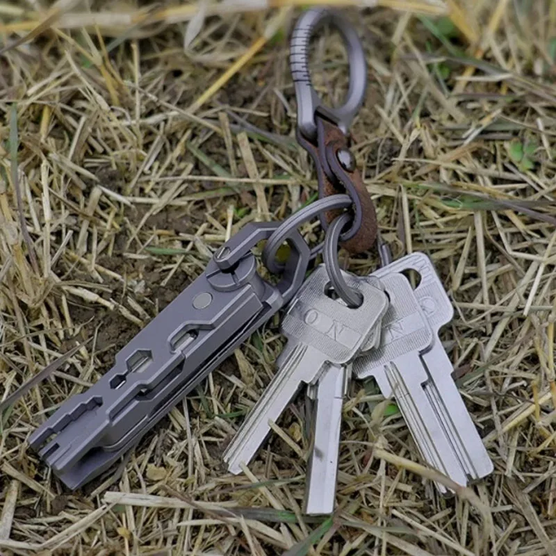 

Multi-Tool combination tool Titanium Alloy EDC outdoor Screwdriver wrench bottle opener Keychain tool Men's toys Gift