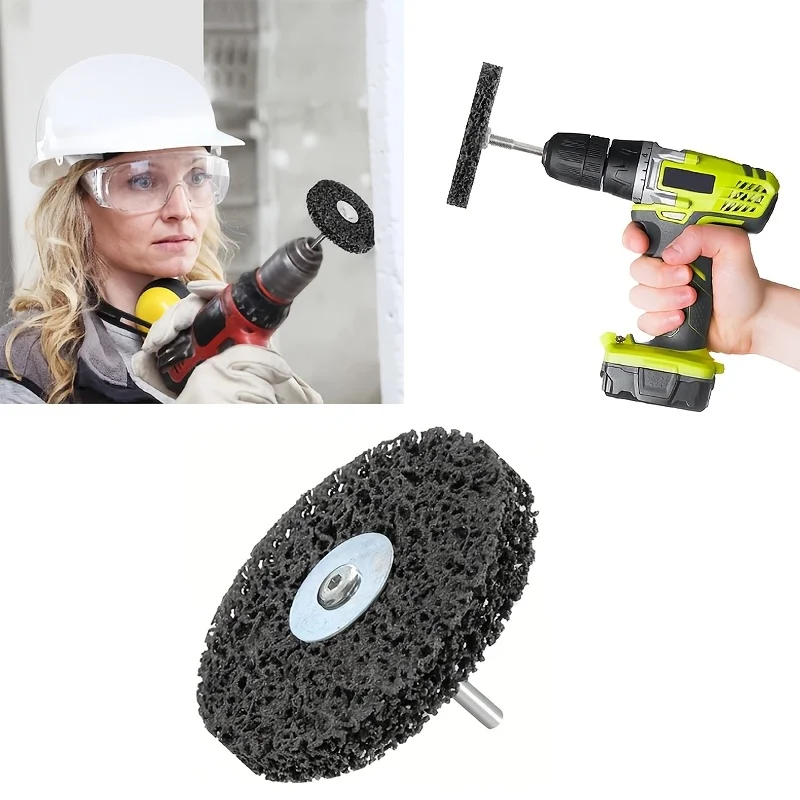 أقراص تنظيف مزيل الصدأ لعجلة الطلاء، عجلة تجريد سهلة التنظيف لإزالة اللحامات الصدأ وتنظيف الطلاء