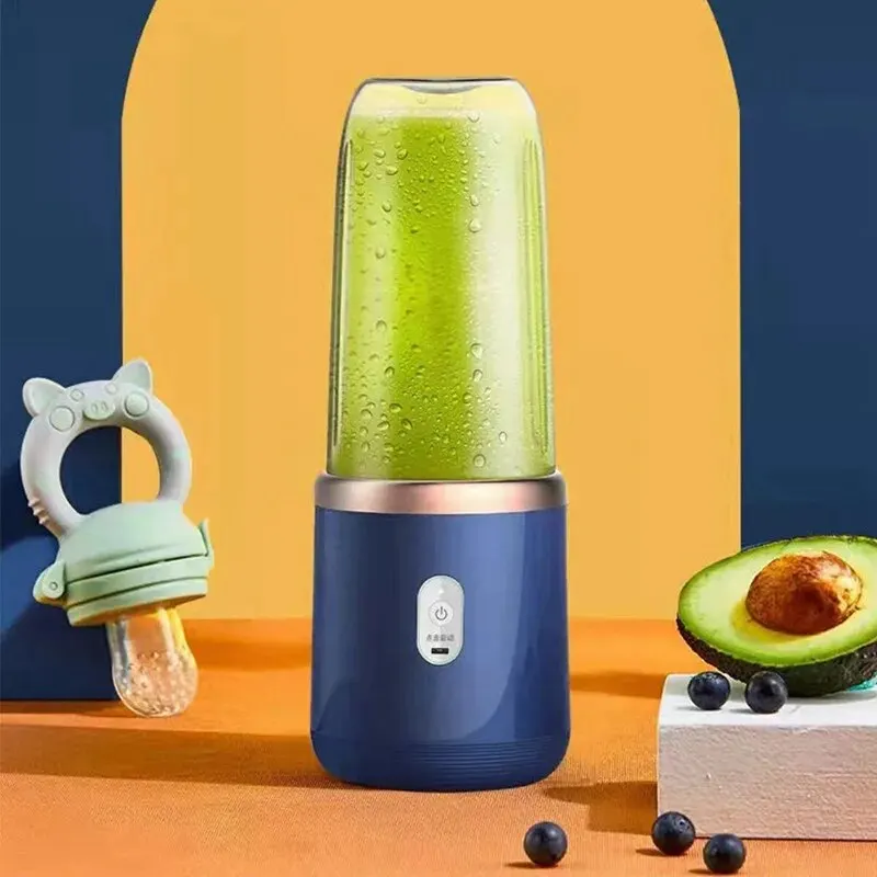 Portable Blender Bottle Electric 6 Blades Multifunction Juice Blender Fresh Juice Smoothie Blender Ice CrushCup Food Processor