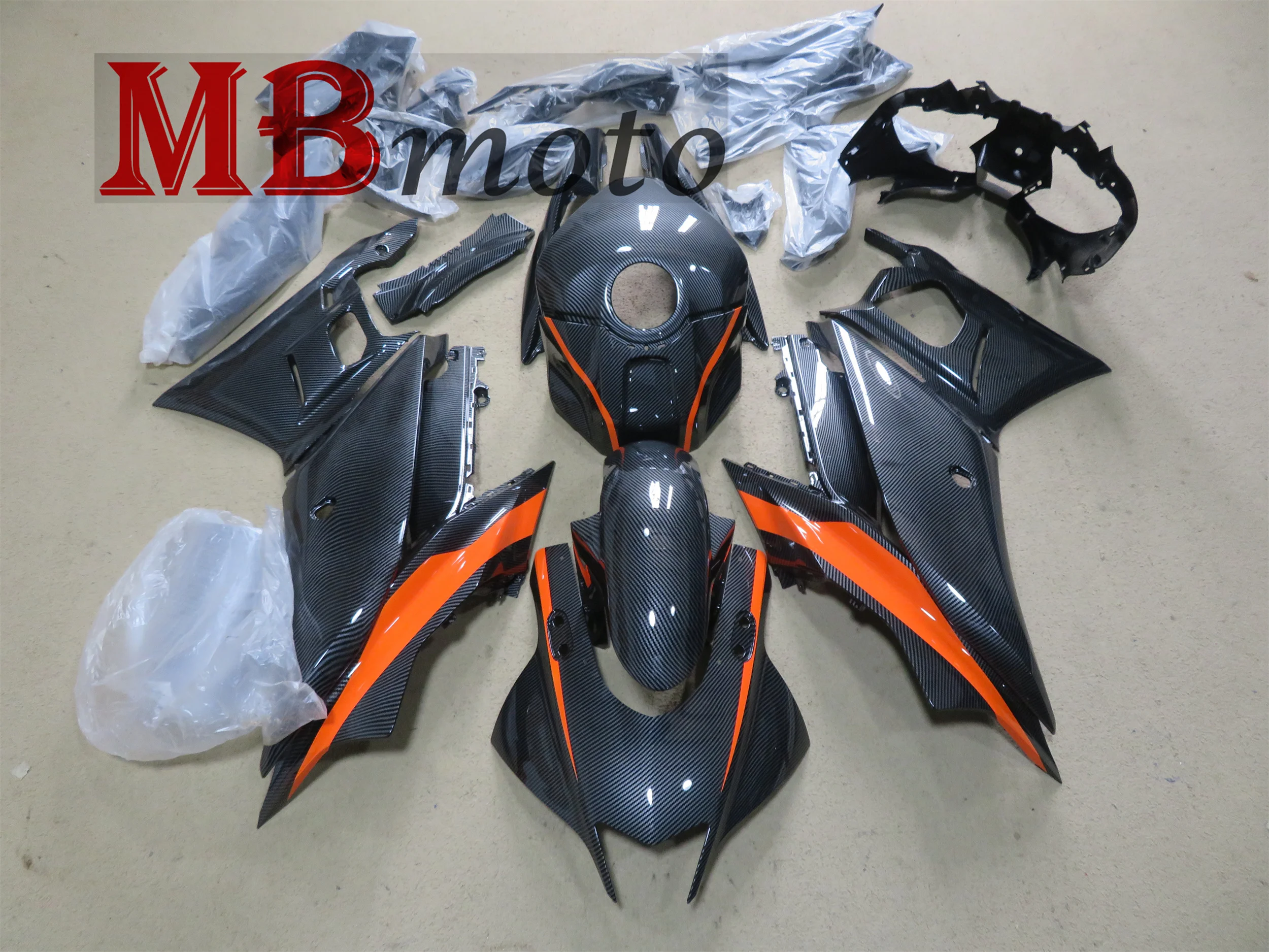 Free Windscreen Motorclcye Fairing Fit For YAMAHA YZF R3 R25 2019 20 21 22 Panel Kit ZF-R3 YZF-R25 YZFR3 YZFR25  Carbon Look